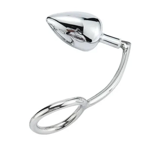 DiscreetChoice Cock Anal Steel 4663 Stainless with Set Ring Hook 0610